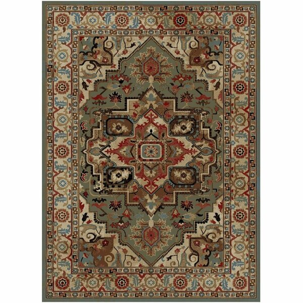 Mayberry Rug 7 ft. 10 in. x 9 ft. 10 in. Charisma Rectangle Area Rug, Sage HT7775 8X10